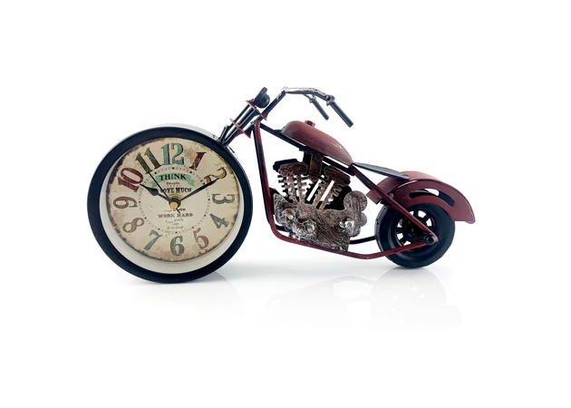 Фото 1 - Table clock Motorcycle red (28x15x7.5 cm)