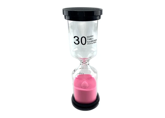 Фото 1 - Hourglass 30 min pink sand (13.5x4.5x4.5 cm)