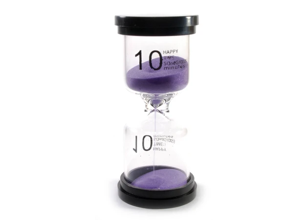 Фото 1 - Sand time (10 minutes) Purple sand (10x4.5x4.5 cm)