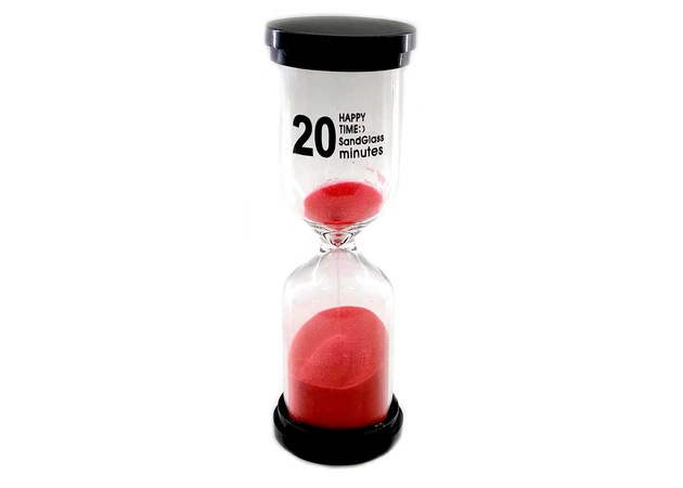 Фото 1 - Hourglass 20 min pink sand (14x4.5x4.5 cm)