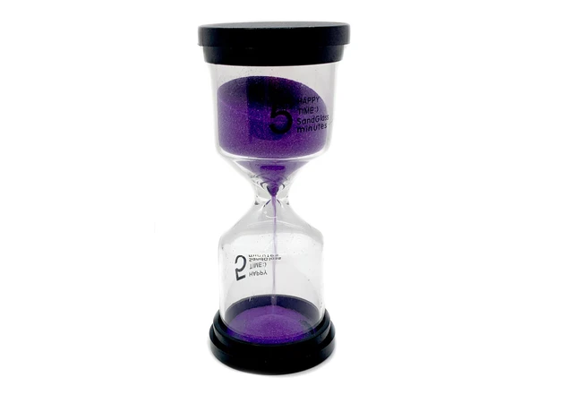 Фото 1 - Hourglass (5 minutes) Purple sand (10.5x4.5x4.5 cm)