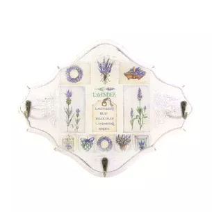 Ключниця вішалка Лаванда, таблички масив дерева (32х25 см.)
