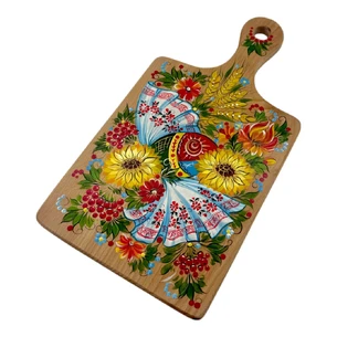 Kitchen board Heat of the Sun hand painted (36.5x 19.5x 1.5 cm)