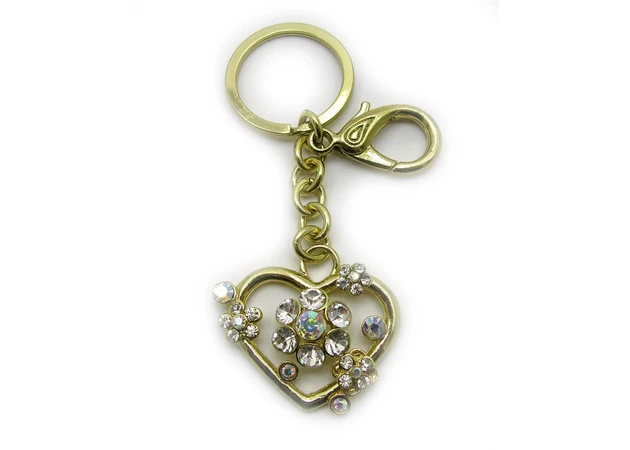 Фото 1 - Keychain with rhinestones Heart