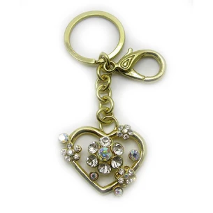 Keychain with rhinestones Heart