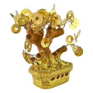 Money tree Coin Bonsai: the path to wealth (15x9x7 cm)