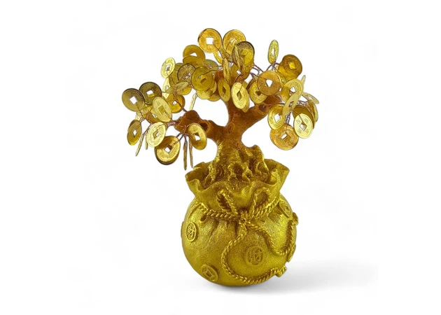 Фото 1 - Money tree in a bag of wealth (20x18x10 cm)