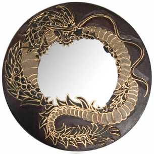 Mosaic mirror Dragon red (d-30 cm)
