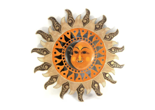 Фото 1 - Sun and Moon mosaic mirror (d-50 cm)