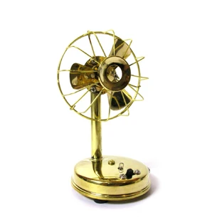Bronze retro battery-powered fan (17.5x9.5x9 cm)