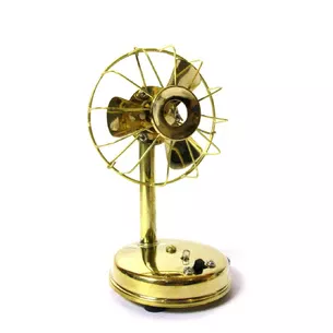Bronze retro battery-powered fan (17.5x9.5x9 cm)