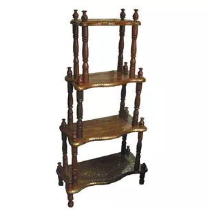 A shelf with 4 shelves, rosewood (120x60x27) A