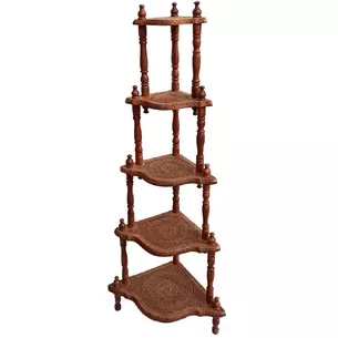 Rosewood 5-shelf shelf (151 x 61 x 44 cm)
