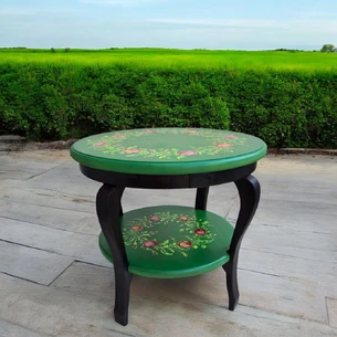 Italian classic coffee table (d-530mm, h-480mm).