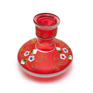 Hookah flask red (13.5x13x13 cm d-4 cm)