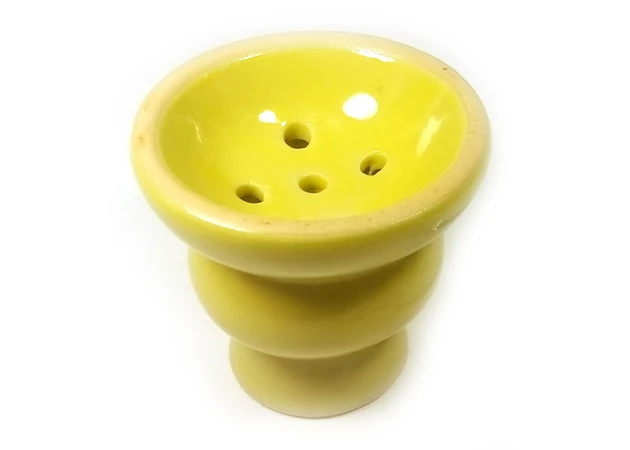 Фото 1 - Hookah cup yellow ceramic (d-6, h-5.5 cm)