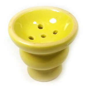Hookah cup yellow ceramic (d-6, h-5.5 cm)