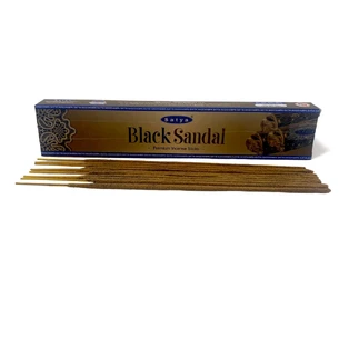 Black Sandal premium incence sticks (Черный Сандал) (Satya) пыльцевое благоухание 15 гр.