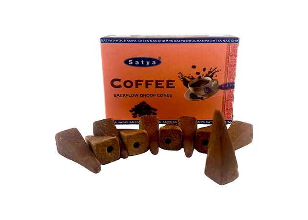 Фото 1 - Coffee Backflow Dhoop Cone (Coffee)(Satya) 10 cones in a package