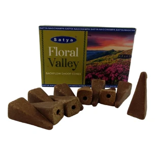 Floral Valley Backflow Dhoop Cone (Flower Valley) (Satya) 10 cones in a package