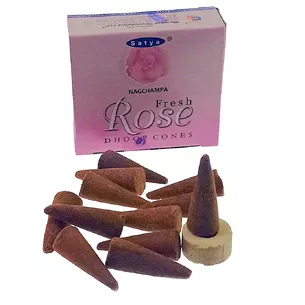 Fresh Rose dhoop cones (Satya) конуси