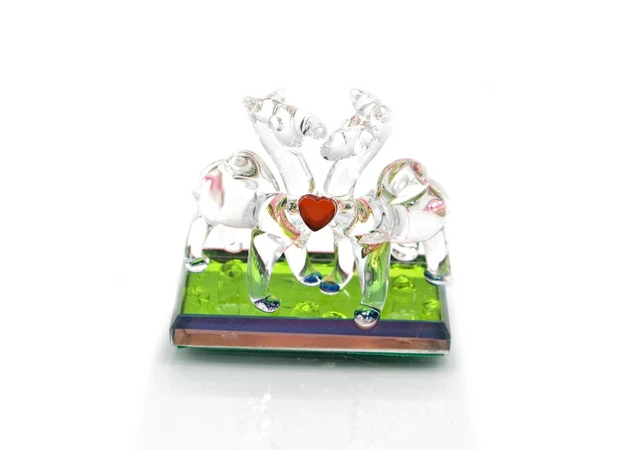 Фото 1 - Camels with a crystal heart (6x6x3 cm)