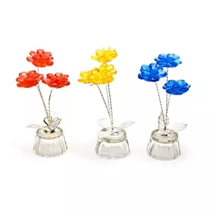 Квітка кришталевий (3 квітки) (10х4,5х4,5 см)