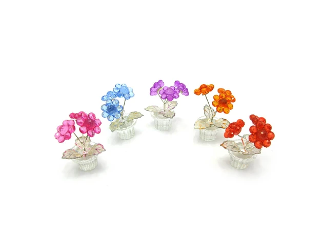 Фото 1 - Crystal flower (3 flowers) (7x4.5x4.5 cm)