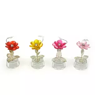Crystal flower with a butterfly (10.5x5x5 cm)