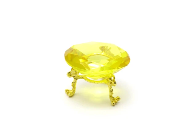 Фото 1 - Yellow crystal on a stand (6 cm)