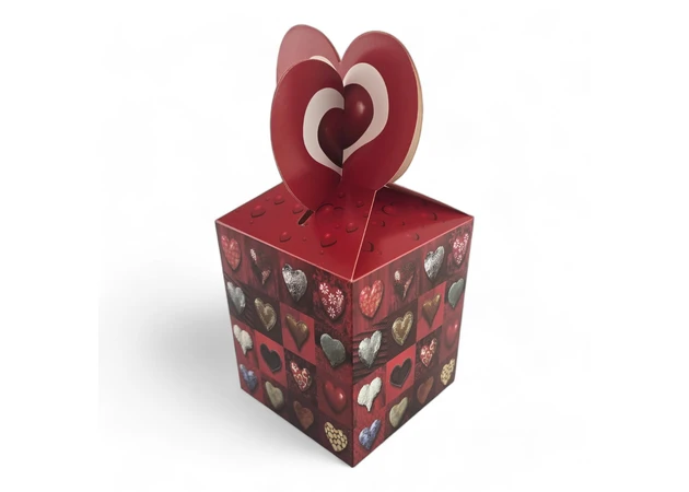 Фото 1 - Gift box Hearts (20x9x9 cm)