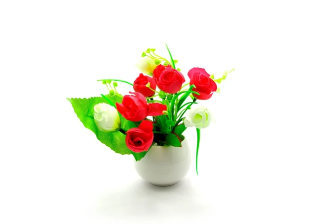 Фото 1 - Flowers in a pot (16x7x7 cm)