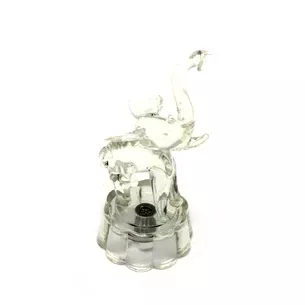 Crystal elephant with illumination (10.5x5x6 cm)