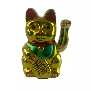 REDUCTION Cat Maneki-neko machete paw plastic (180 mm x 130 mm x 90 mm)