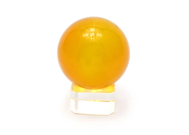Фото 1 - Crystal ball on an orange stand (4 cm)