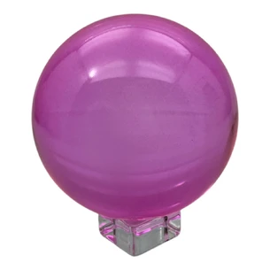 Crystal ball on a pink stand (d-10.5 cm)