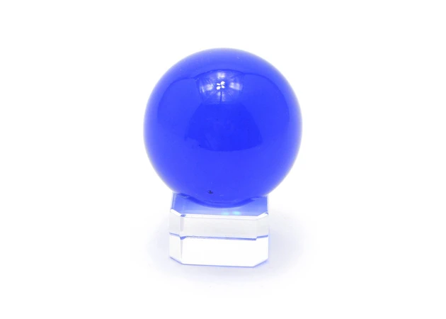 Фото 1 - Crystal ball on a blue stand (4 cm)