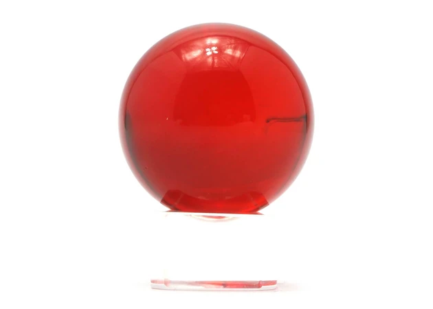 Фото 1 - Red crystal ball on a stand (4 cm)