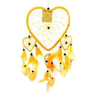 Orange heart dream catcher (38x18 cm)