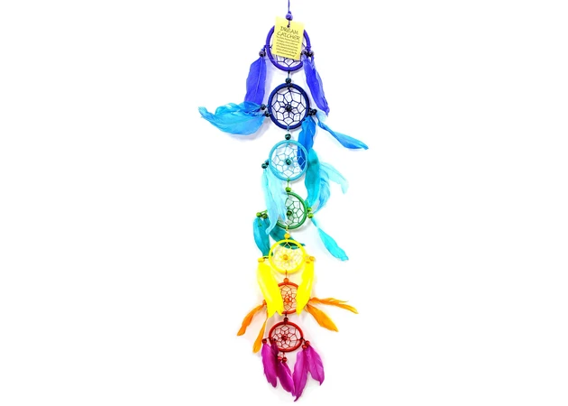 Фото 1 - Dream catcher of color 7 chakras (d-6 cm h-50 cm)