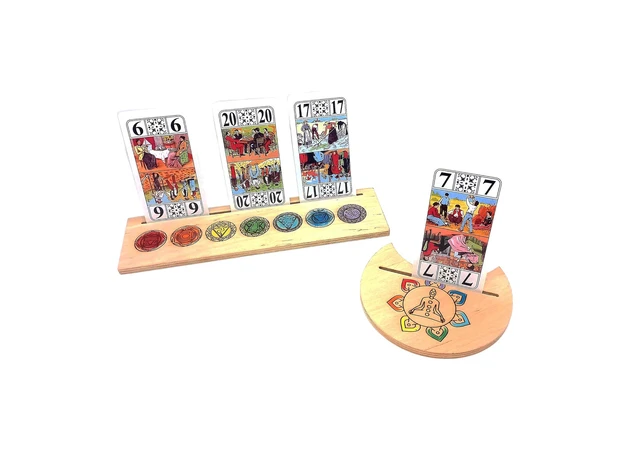Фото 1 - Stands for Tarot cards (25x7.5cm) and (10.5x12.5cm) 7-chakra tsvetnaya.