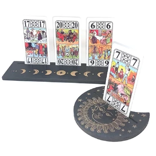 Stands for tarot cards (25x7.5cm) and (10.5x12.5cm) lunar, black.