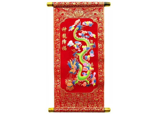 Фото 1 - Red panel Dragon (40x20 cm)