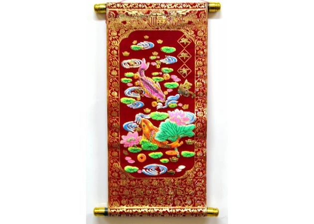 Фото 1 - Red panel Ryby couple (40x20 cm)