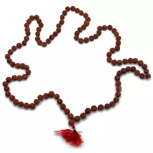 Rudraksha beads (50 cm) (108 beads) (beads d-0.6 cm)