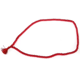 Четки стеклянные красные (Ø = 0,6 см 33 см) (108 бусин)