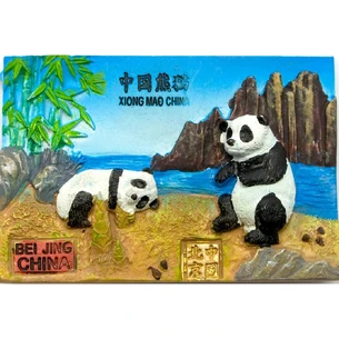 Fridge magnet Pandas