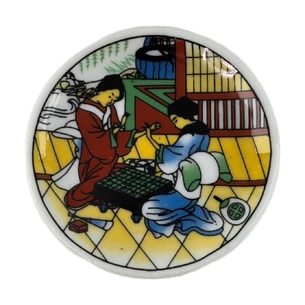 Go checkers fridge magnet (5.5 cm)