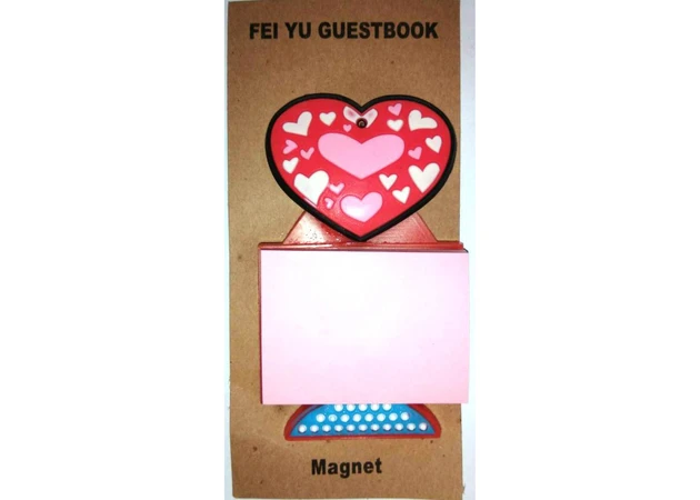 Фото 1 - Fridge magnet heart with sticker (9x5 cm) R