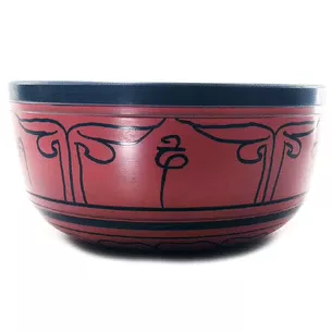 Maroon poet bowl (d-19.5 cm h-10 cm)